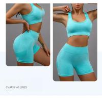 Traje de Yoga para mujer, ropa interior deportiva, chaleco, pantalones cortos para correr, conjunto de entrenamiento - details 6