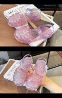 Zapatos de princesa de gelatina de cristal Zapatos de cueva de bebé Zapatos romanos para niñas Zapatos de playa de suela suave - details 20