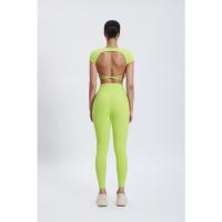 Camiseta corta de entrenamiento cruzado con espalda súper suave para mujer, camiseta deportiva con espalda abierta para correr y gimnasio - details 5