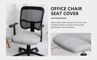 Funda de silla Jacquard para ordenador de oficina, funda de asiento dividida de LICRA, funda lavable, funda de cojín para asiento, funda Protectora extraíble - details 0