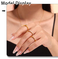 Las Mujeres de Cristal circonio anillo de Maple inoxidable de moda personalizado Nombre Fecha de Oro Joyería de Boda Parejas - details 2