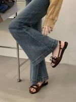Zapatillas súper geniales, nuevo estilo de hadas de cabeza redonda abierta, sandalias planas de moda - details 22
