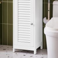 Armario para baño Alto Mueble Columna de Baño Estanterías de Baño con 2 Puertas y 1 Cajón Blanco FRG236-W ES - details 22