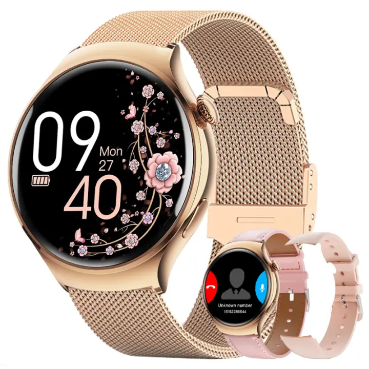 Reloj Inteligente 2024 para Mujeres Resistente al Agua Deporte Fitness Rastreador GPS Multifuncional Bluetooth Llamada Regalos para Damas con Caja Incluida - 1