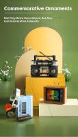 DIY Vintage Electrodomésticos Muebles TV Ordenador Cintas Walkman Playstation Radio Bloques de construcción Modelos Juguetes Adornos Eléctricos Puzzles estereoscópicos Regalos - details 2