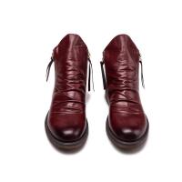Botas de hombre con suela antideslizante y doble cremallera Botas con borlas Botas de cuero para hombre - details 5