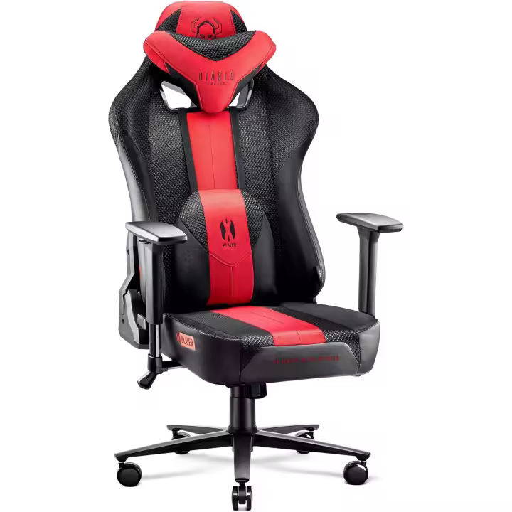 Silla Gamer con Reposabrazos 3D - Cojín Cervical/Lumbar Función de Balanceo - Silla de Oficina 160 kg - Cadeira Gaming Ergonómica - Normal (L) - 1