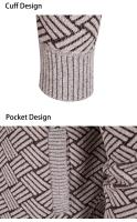 Cardigan de Piedra Thickened para Hombres Abrigo de Sudadera con Capucha Ropa de Invierno Acampada - details 13