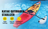 SucceBuy Estabilizador de estabilizador para kayak, 2 piezas de flotador inflable de PVC con brazos laterales, kit de sistema estabilizador para canoas - details 0
