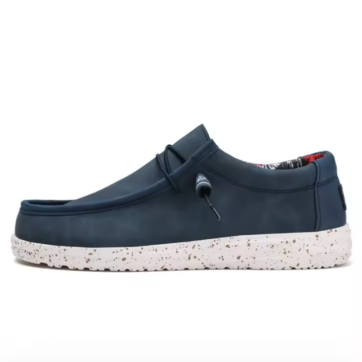 Mocasines con soporte para arco para hombre, zapatos de ocio para caminar y conducir, cómodos, informales, de tela suave, de lona - 1