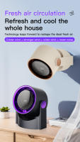 Xiaomi-ventilador eléctrico inteligente, ventilador sin aspas de 100 velocidades, carga USB, aire acondicionado silencioso de escritorio montado en la pared, para oficina, Camping en interiores - details 3