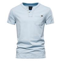 Camiseta informal japonesa de verano para hombre, Camiseta deportiva a la moda, Camiseta ajustada con bolsillo de algodón, camiseta de manga corta para hombre - details 10