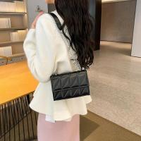 Bolso de hombro de diseñador a la moda para mujer, bolsos con asa de cuero PU, bolsos cruzados con correa de cadena para mujer - details 6