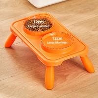 Cuencos dobles para comida de gato, cuenco de agua multifunción antideslizante, contenedor de comida para mascotas, cuenco de alimentación estable antideslizante para gatos, gatitos/cachorros/conejitos - details 14