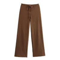 Conjunto de moda para mujer, top sin mangas de cintura alta y pantalones con botones, elegante para mujer - details 8