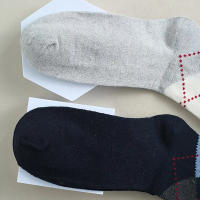 Calcetines de Lana con Patrones de Diamante Cálido Inverño Medio Largo - details 4