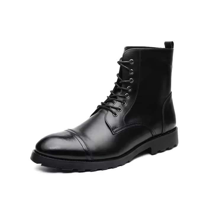 Botas para hombre Botas de cuero casuales para hombres Chukka Moda Botas de vestir para hombres - 1