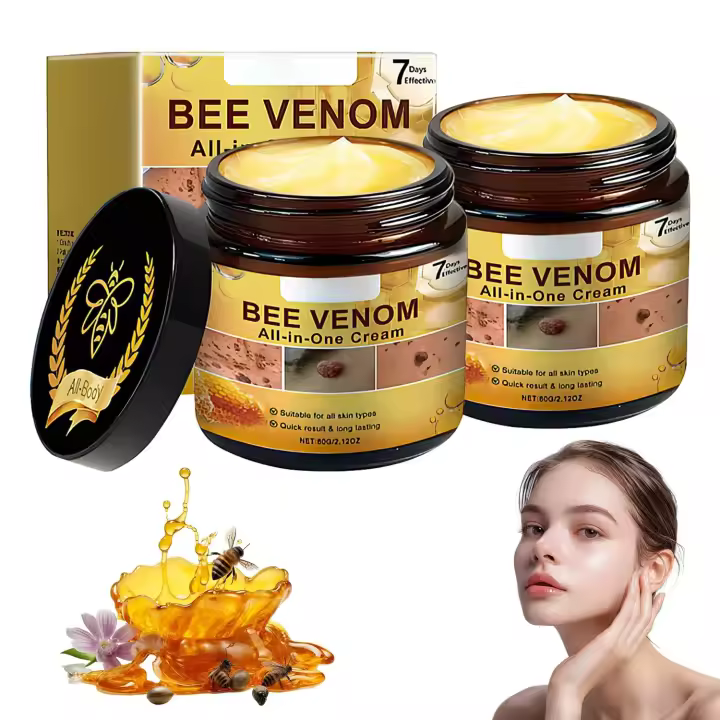 Crema todo en uno, crema de tratamiento, nueva crema profesional de veneno de abeja 2025, para todo tipo de piel (2 uds.) - 1