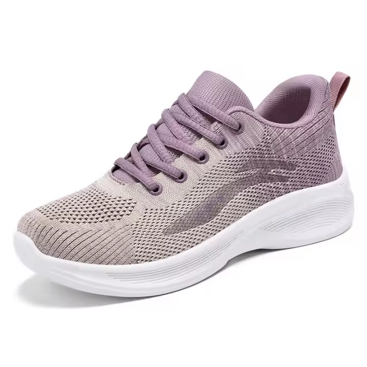 Zapatos de running para mujer 2024 casuales con suela suave, zapatillas transpirables, zapatos individuales con tejido de malla, venta al por mayor. - 1