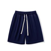 Pantalones cortos de verano para correr para hombre, pantalones cortos deportivos informales para correr, pantalones cortos deportivos holgados y secos con cordón de color sólido para gimnasio - details 3