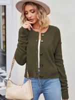 Cárdigan Vintage de punto para mujer, abrigo holgado con botones, a la moda, otoño e invierno, 2023 - details 22