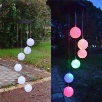 Carillón de viento colgante alimentado por energía Solar para exteriores, campanas de viento únicas, decoración de jardín de patio al aire libre, los mejores regalos para mamá - details 3