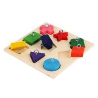 Juguetes Educativos para Mascotas de Madera Colorida Interactiva para Papagayos y Pájaros en General Útiles de Entrenamiento para Mascotas Domésticas Fabricado en China - details 4