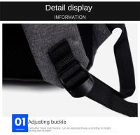 Mochila Portátil Impermeable para Hombres Carga USB Resistente al Desgaste - details 36