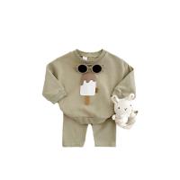 Conjunto de dos piezas de lindo helado para niños y niñas, nuevos pantalones de manga larga, conjunto de bebé, ropa deportiva informal, modelos de otoño e invierno - details 0