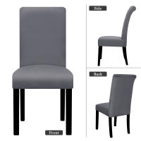 Fundas elásticas de LICRA para sillas, funda para asiento de silla de tamaño Universal para comedor, para banquete de boda, Hotel, funda elástica para silla, 1 unidad - details 2