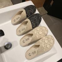 Verano nuevas zapatillas de mujer malla transpirable fondo plano pie arrastre de las mujeres de gran tamaño de comercio exterior zapatillas de mujer - details 22