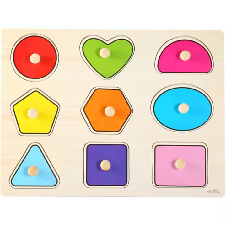 Rompecabezas de Madera de colores para Niños, Juguetes de Aprendizaje Manual, Juguetes de educación - 1