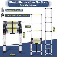 Escalera Telescópica de Aluminio Extensible, Antideslizante, Multiusos Carga de 150kg - details 44