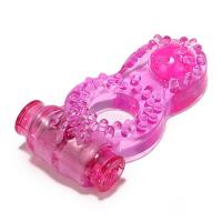 Anillo vibratorio estimulador de clítoris retardante de eyaculación hombre juguetes sexuales para pareja Vagina orgasmo vibrador de placer Dual - details 6