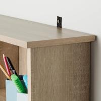 Estantería de Pared de Madera Laminada 21 Compartimentos, Ajustable en Altura y Extraíble, Elegante Mueble de Almacenamiento Resistente a la Superficie Blanco Mate - details 16