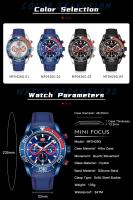 Reloj Deportivo de Cuarzo Mini Focus Impermeable, Multifuncional con Toma de Cuerda Giratoria y Dial Luminoso Regalo Perfecto para él - details 8