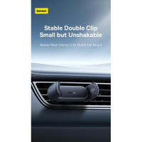 Baseus Soporte para teléfono de coche, ventilación de aire universal para iPhone y Xiaomi, soporte con clip - details 0