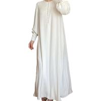Elegante Vestido Túnica de Moda para Mujeres Diseño de Botones Frontales - details 8