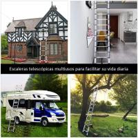Escalera Plegable Telescópica de Aluminio Portátil Extensible a 3,2m Fácil Uso Mecanismo Sencillo - details 8