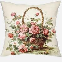 Funda de Almohada con Estampado de Flores de Campo Ideal para Decoración de Dormitorio, Sala de Estar, Sofá Fundas de Almohada para Hogar - details 0