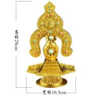 Adornos nepaleses de cobre puro Sangen Xizang Bajixiang, gurú tibetano Dorma Shizi Butterflower - details 2