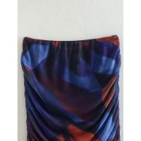 TRAFZA Conjunto de 2 piezas para mujer, camisa plisada de manga larga con cuello redondo y falda midi recta, moda 2023 - details 13