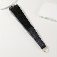 1 abanico de encaje de estilo europeo vintage, elegante abanico de mano floral para mujer, accesorio de refrigeración portátil plegable para bodas, discotecas y eventos de cosplay, sin batería - details 2