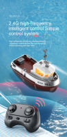 Mini barco de rescate a Control remoto para niños, barco de carreras a prueba de agua, 1/32G, 2,4 - details 9