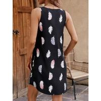 Vestido informal de verano con cuello en v para mujer, moda femenina - details 2