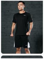 Traje de manga corta de secado rápido para hombre, ropa de fitness deportiva para correr al aire libre, LT311, Verano - details 11