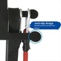 Estante de almacenamiento multifunción para equipos deportivos, organizador de equipos de béisbol montado en la pared - details 10