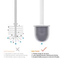 Escobillas de baño y Portaescobillas de Inodoro, Cepillo y Soporte para WC, Silicona, eficiencia profesional, limpieza profunda - details 1