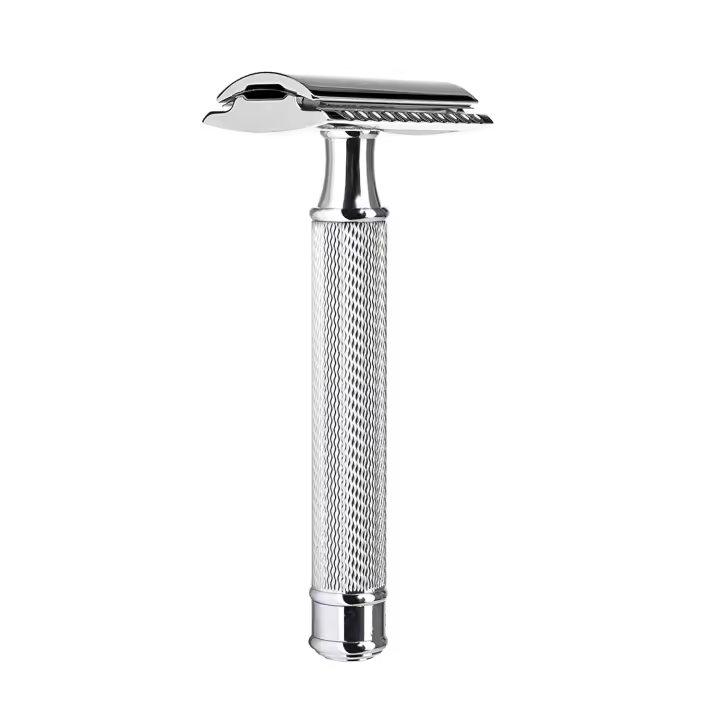 Afeitadoras de Seguridad Individuales de Calidad Premium con Blade de Doble Borde para Hombres con Soporte para Afeitadoras y 5 Cuchillas de Platino - 1