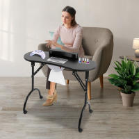 MESA DE MANICURA portátil con ventosa negra, mesa plegable para uñas con 3 bolsas de vacío para recorte, belleza, cuidado de uñas - details 7